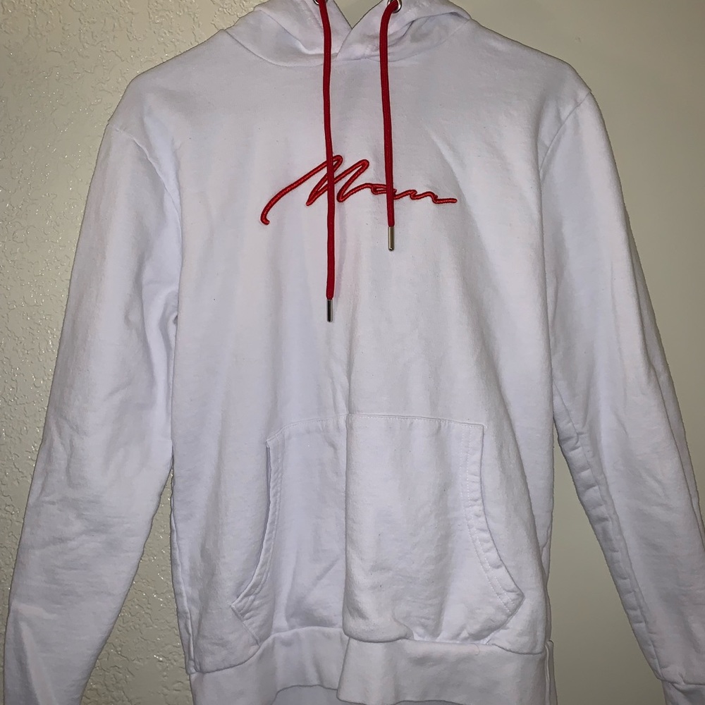 boohooMAN White & Red Tracksuit